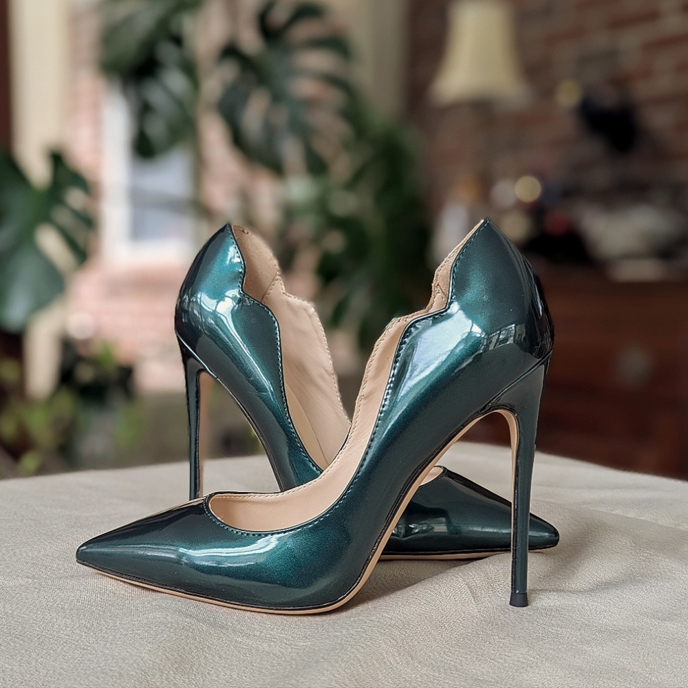 Emerald RSJ Pointed Toe Stiletto Pumps